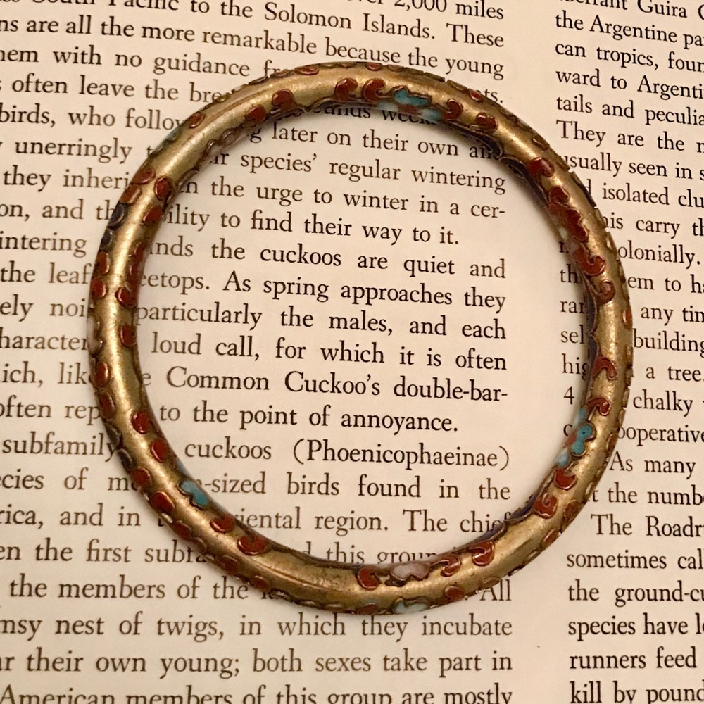 Antique Enamel Bangle